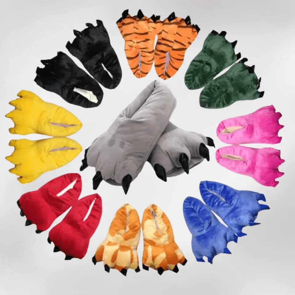 Cozy Monster Paws Slippers – Fuzzy, Fun, and Fiercely Cozy