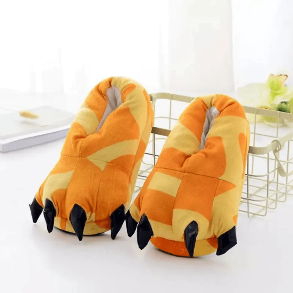 Cozy Monster Paws Slippers – Fuzzy, Fun, and Fiercely Cozy