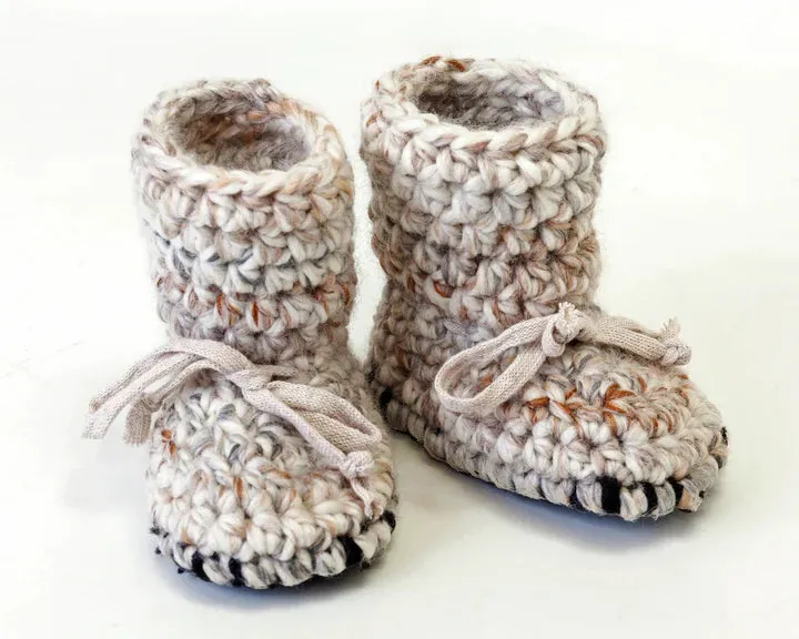 Crocheted Slippers (Tall)  Baby/Toddler