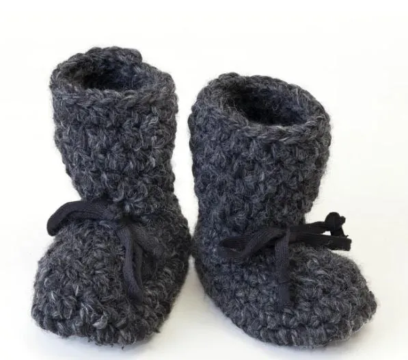 Crocheted Slippers (Tall)  Baby/Toddler