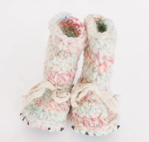 Crocheted Slippers (Tall)  Baby/Toddler