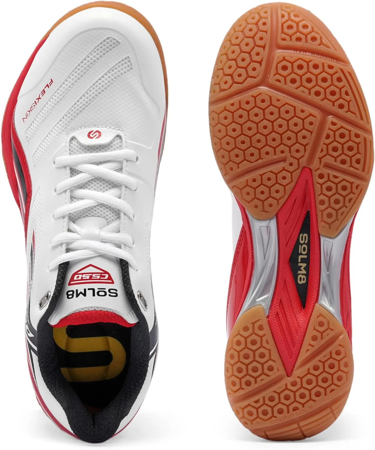 CS50 Lightweight Pickleball Court Shoe with Non Marking Rubber Sole Suitable for Indoor and Badminton Sport