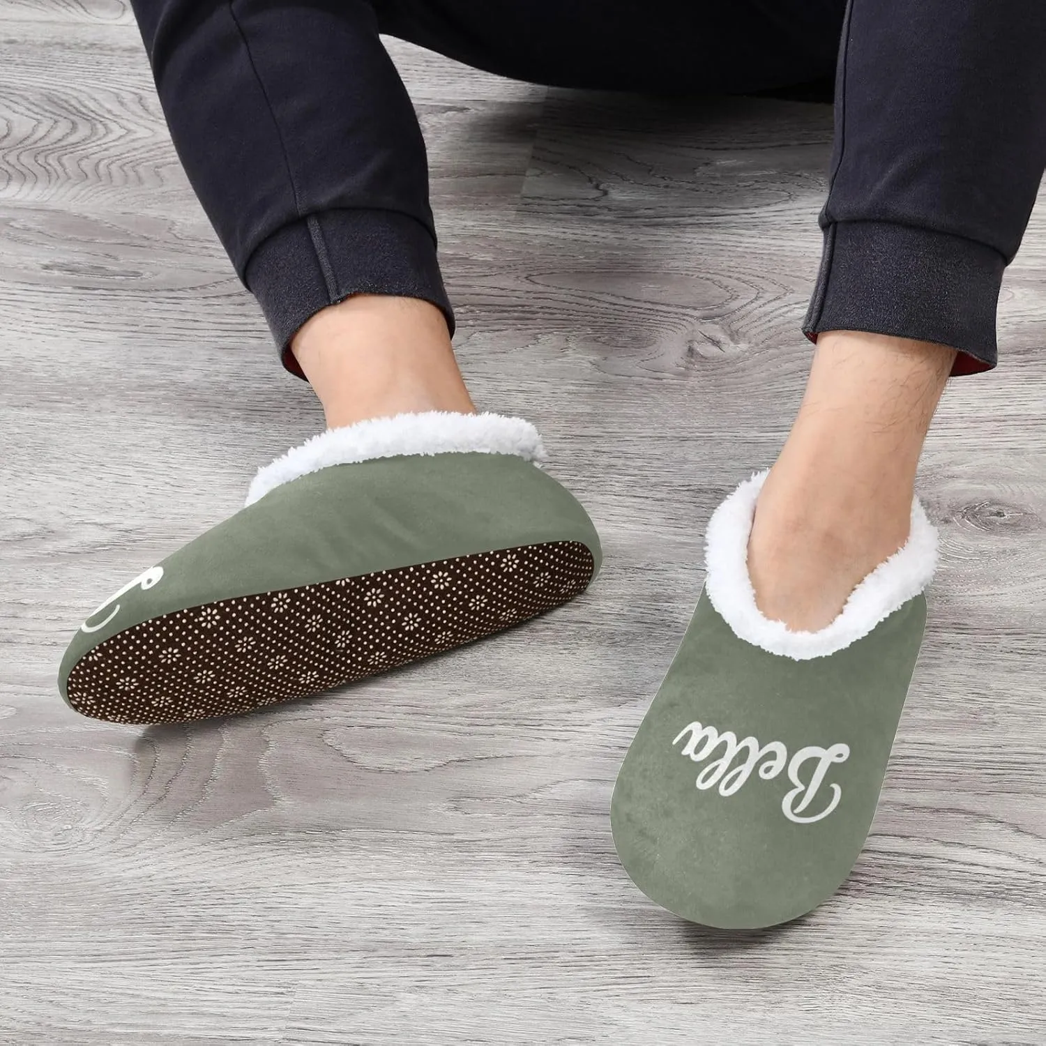 Custom House Slippers for Women Men Personalized Non-Slip Soft Sole Slippers