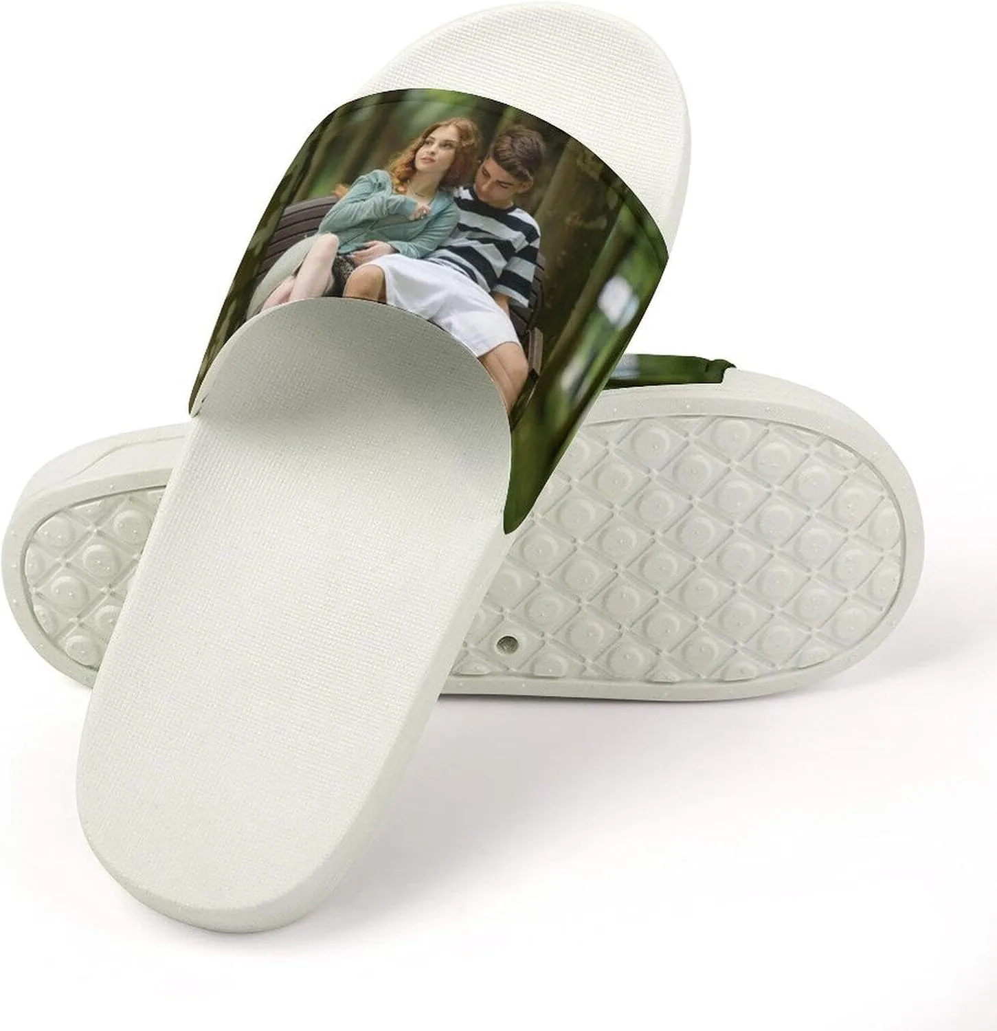 Custom Slippers, Personalized Slides Slippers Comfort Bathroom Shower Slippers, Sandals Beach Casual Sandals Comfort Bathroom Shower Slippers Gift for Kids Men Women