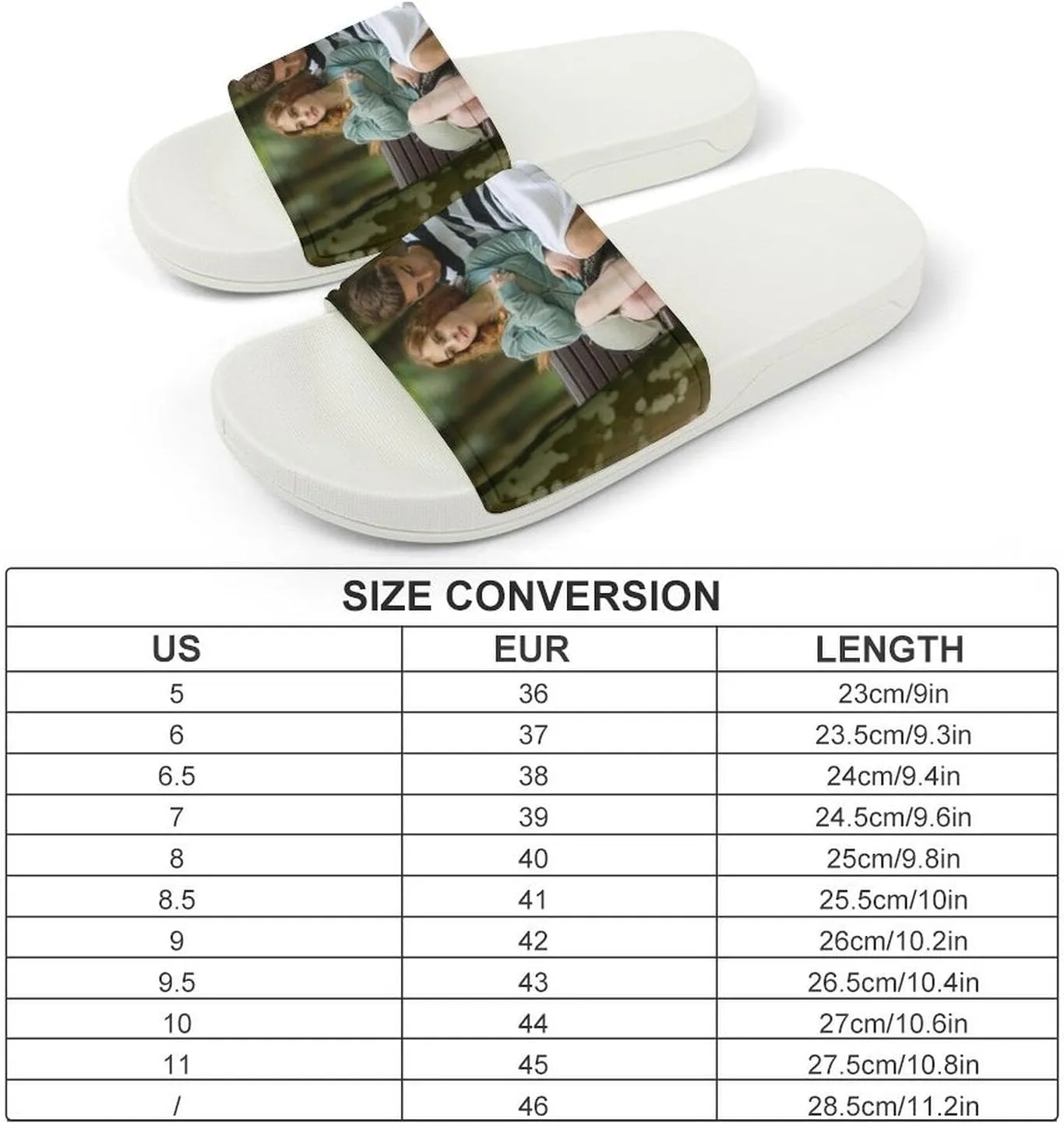 Custom Slippers, Personalized Slides Slippers Comfort Bathroom Shower Slippers, Sandals Beach Casual Sandals Comfort Bathroom Shower Slippers Gift for Kids Men Women