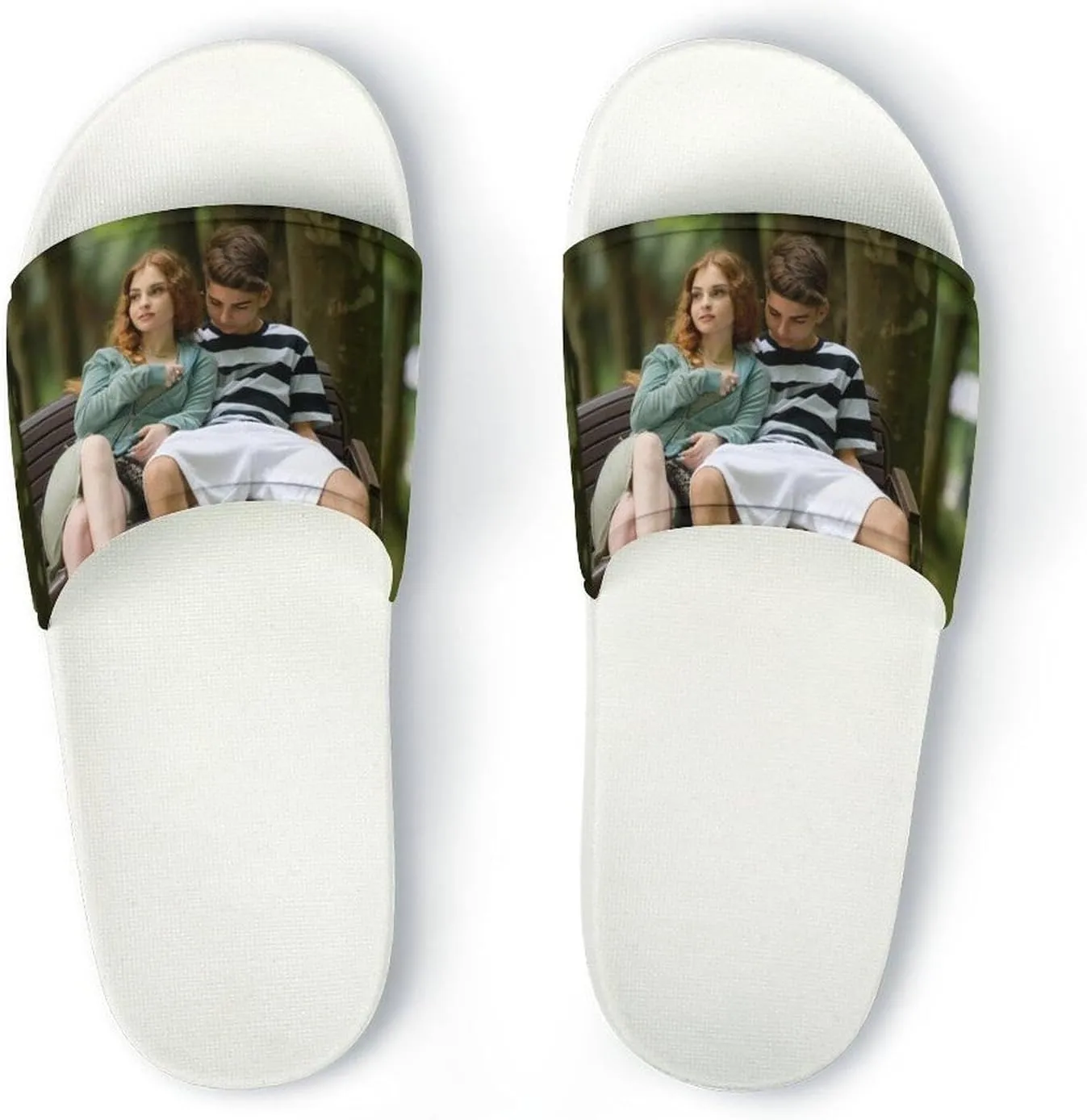 Custom Slippers, Personalized Slides Slippers Comfort Bathroom Shower Slippers, Sandals Beach Casual Sandals Comfort Bathroom Shower Slippers Gift for Kids Men Women