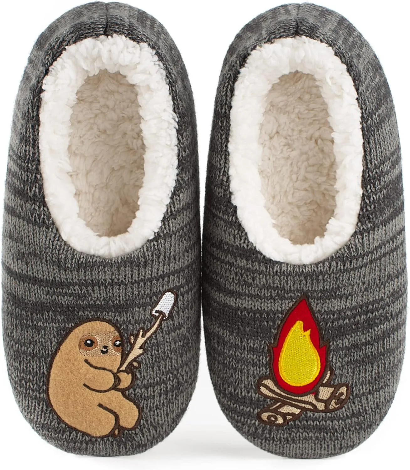 Cute Animal House Slippers, Warm Fuzzy Slipper Socks with Grippers Non Slip, Cozy Funny Gifts