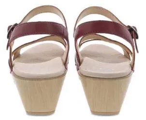 Dansko Red Karmen Burnished Calf Ladies Sandals KARMEN-RED