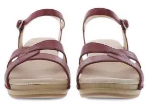 Dansko Red Karmen Burnished Calf Ladies Sandals KARMEN-RED