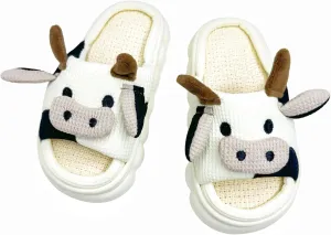 DCLTD Womens Cartoon Animal Slippers Home Linen Slippers Men's and Women's Cartoon Slides Cloud Slippers Super Soft Shoes for Boys and Girls