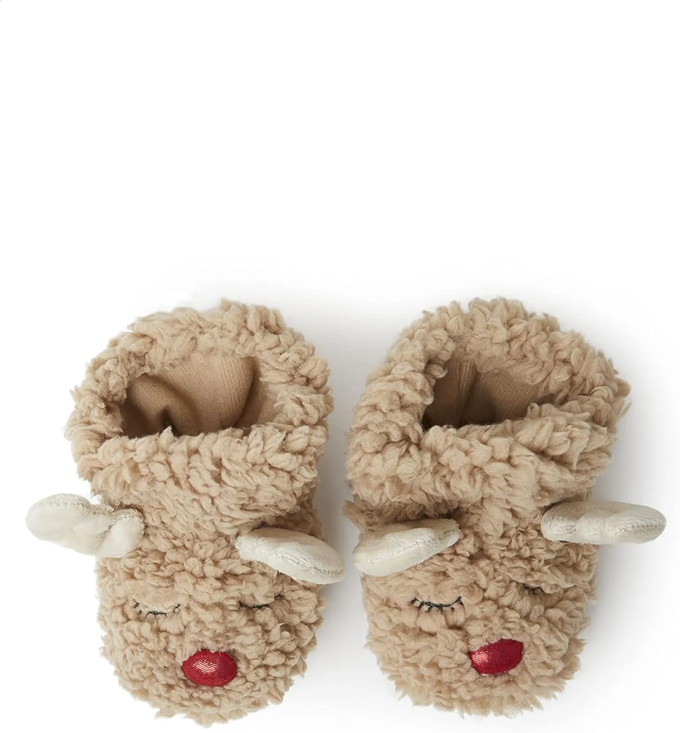 Dearfoams unisex-child Matching Family Holiday Christmas Reindeer & Turkey Scuff