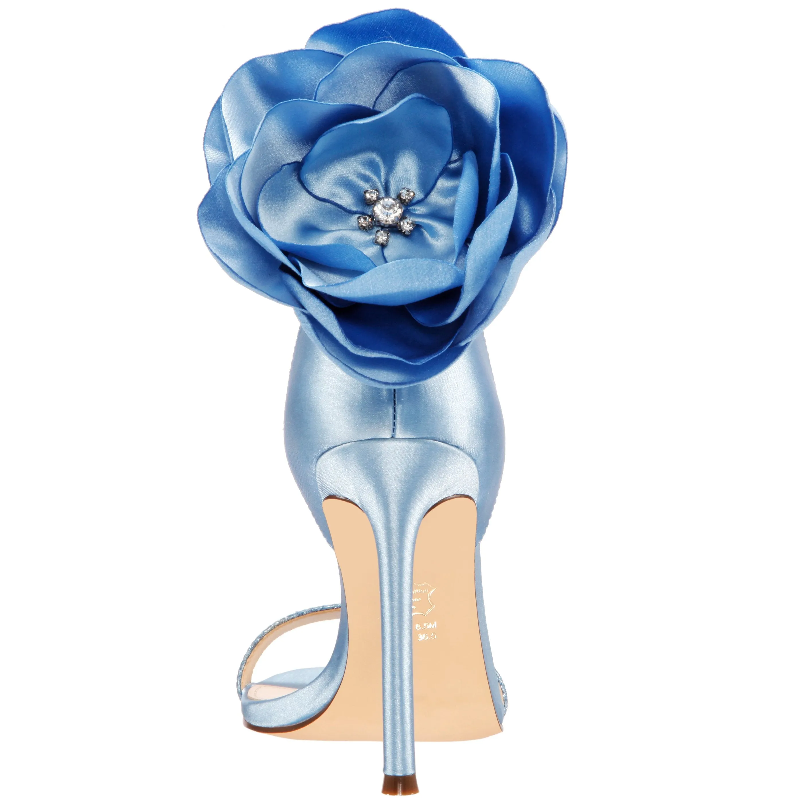 DELOISE-SKY BLUE-CRYSTAL SATIN