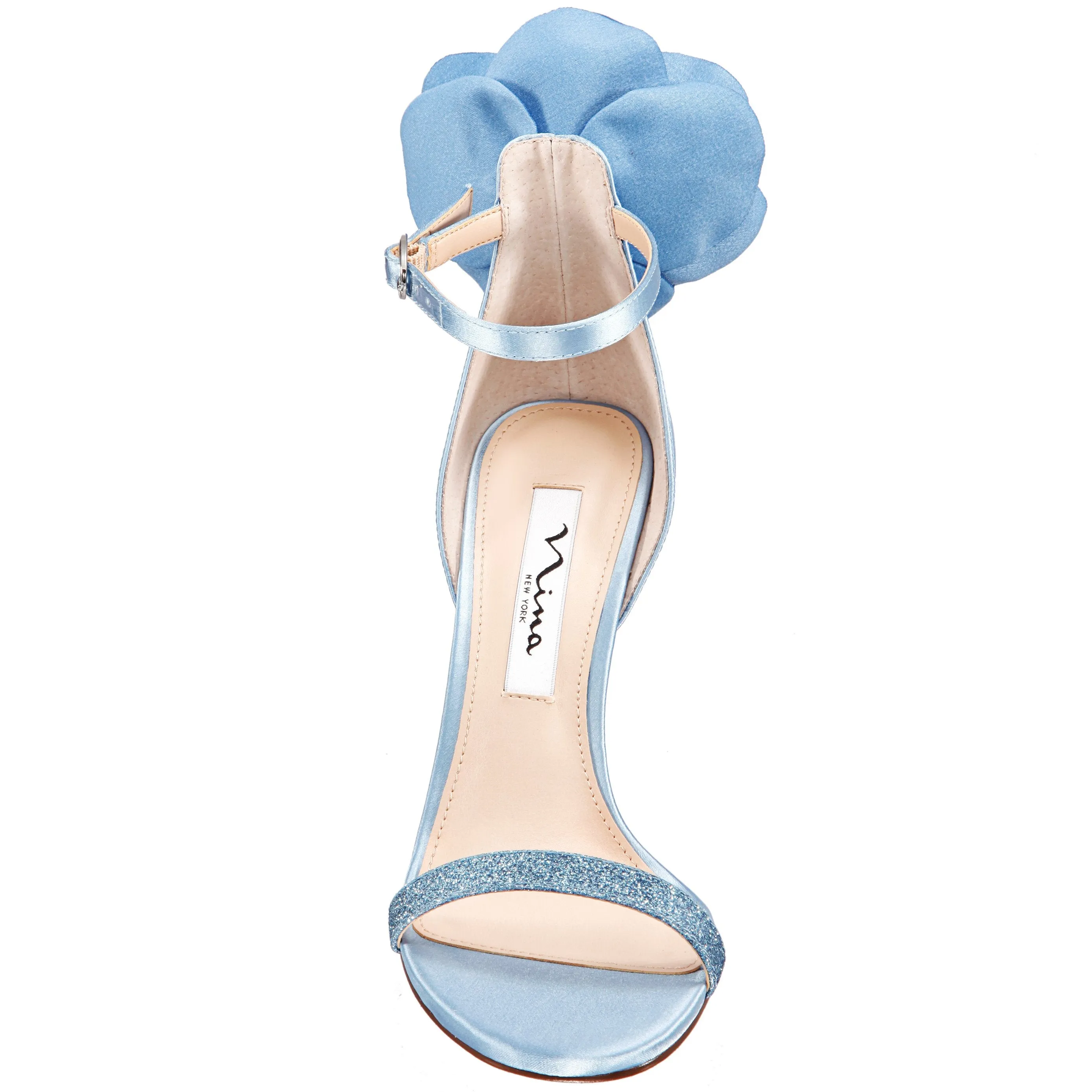 DELOISE-SKY BLUE-CRYSTAL SATIN