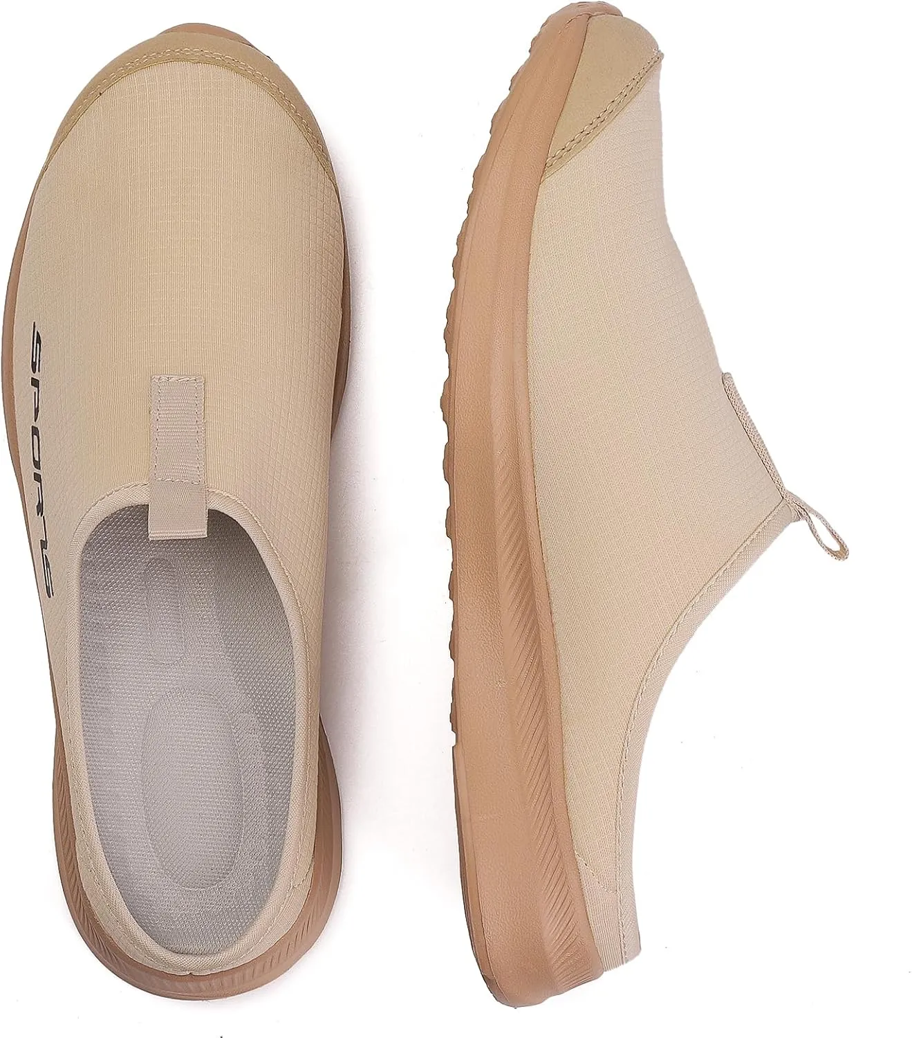 DimaiGlobal Mens Slippers with Arch Support Casual Mules Clog Open Back Shoes Comfort Slip-On Walking Loafer Indoor Outdoor House Shoes