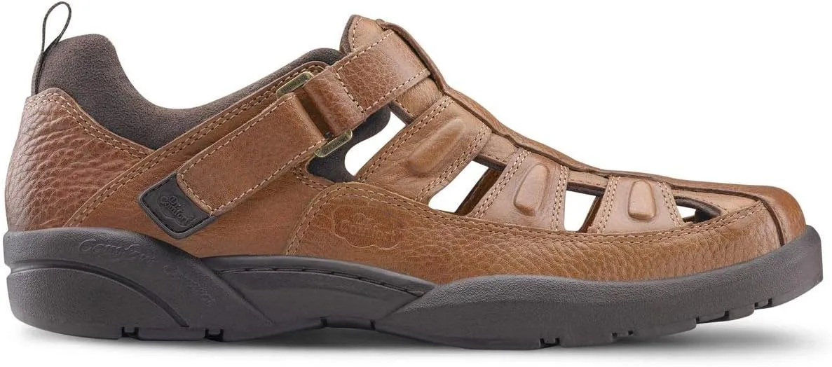 Dr. Comfort Fisherman Men's Therapeutic Diabetic Extra Depth Sandal: Chestnut 12.0 Medium (B/D)