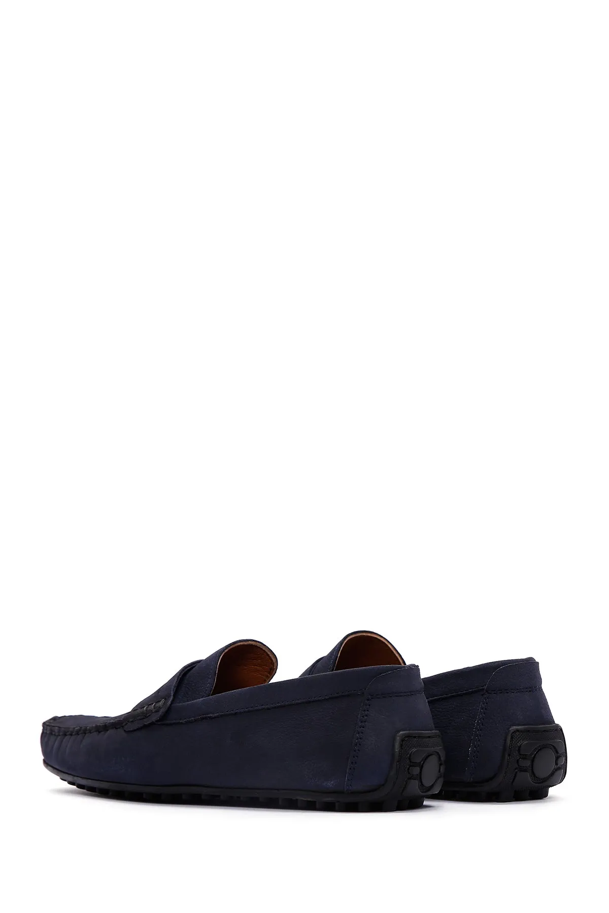 Erkek Lacivert Deri Loafer