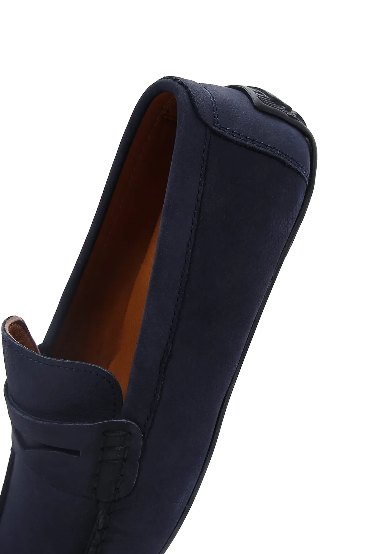 Erkek Lacivert Deri Loafer
