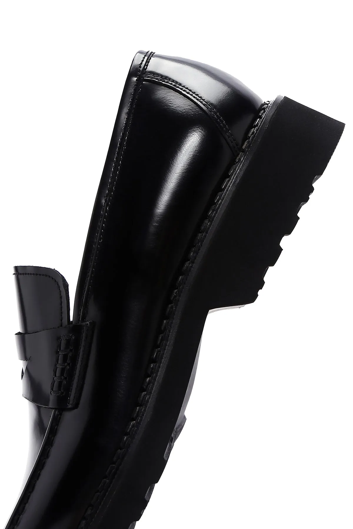 Erkek Siyah Deri Casual Loafer
