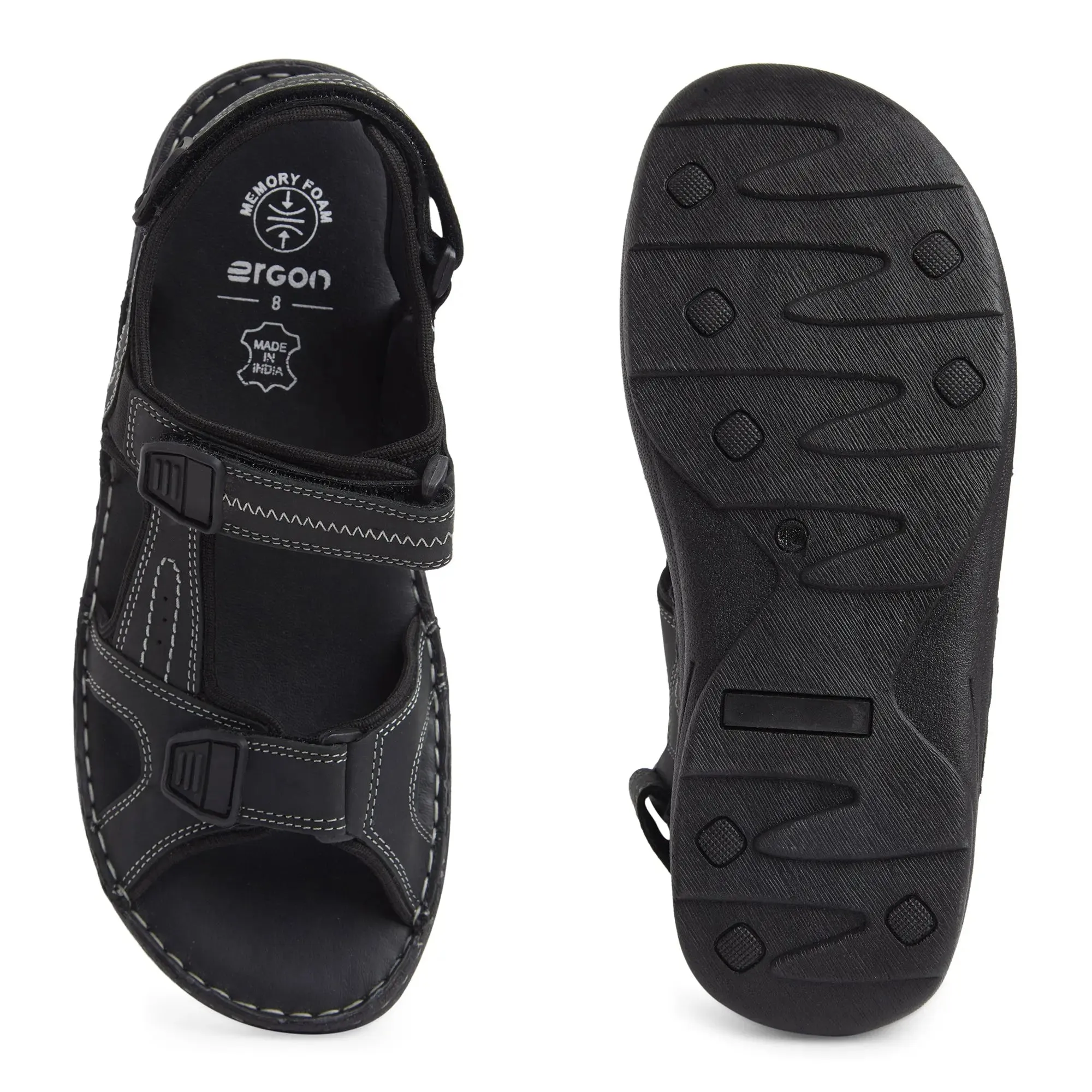 ES-04 Men Black sandals for men
