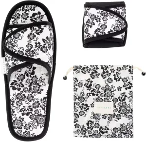 EUXTERPA Women Travel Slippers, Adjustable Ladies Slipper, Lightweight Easy Carry Foldable Travel Slippers with Storage Bag