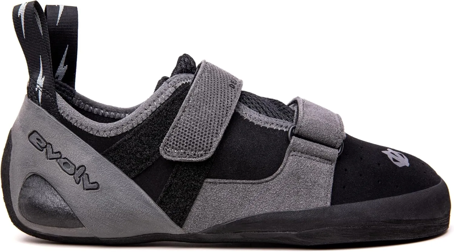 EVOLV Defy Rock Climbing Shoe for Entry-Level Bouldering & Indoor Climbing - Black/Gray - 12