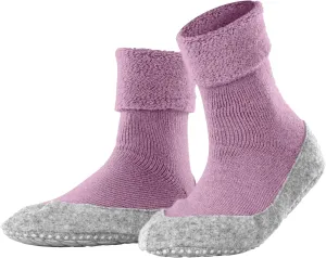 FALKE Women's W HP Cosyshoe Slipper Sock Merino Wool Grey Pink White 1 Pair, 6.5-7.5