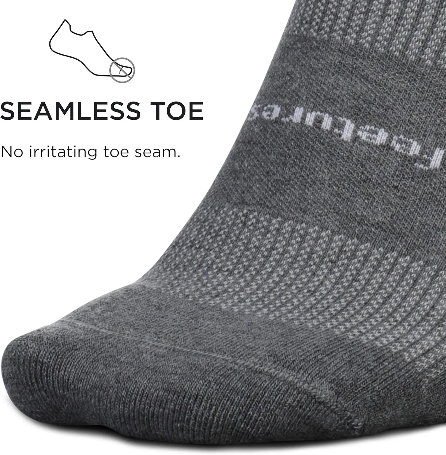 Feetures High Performance Max Cushion Ankle Sock - No Show Socks for Women & Men with Heel Tab - (1 Pair)