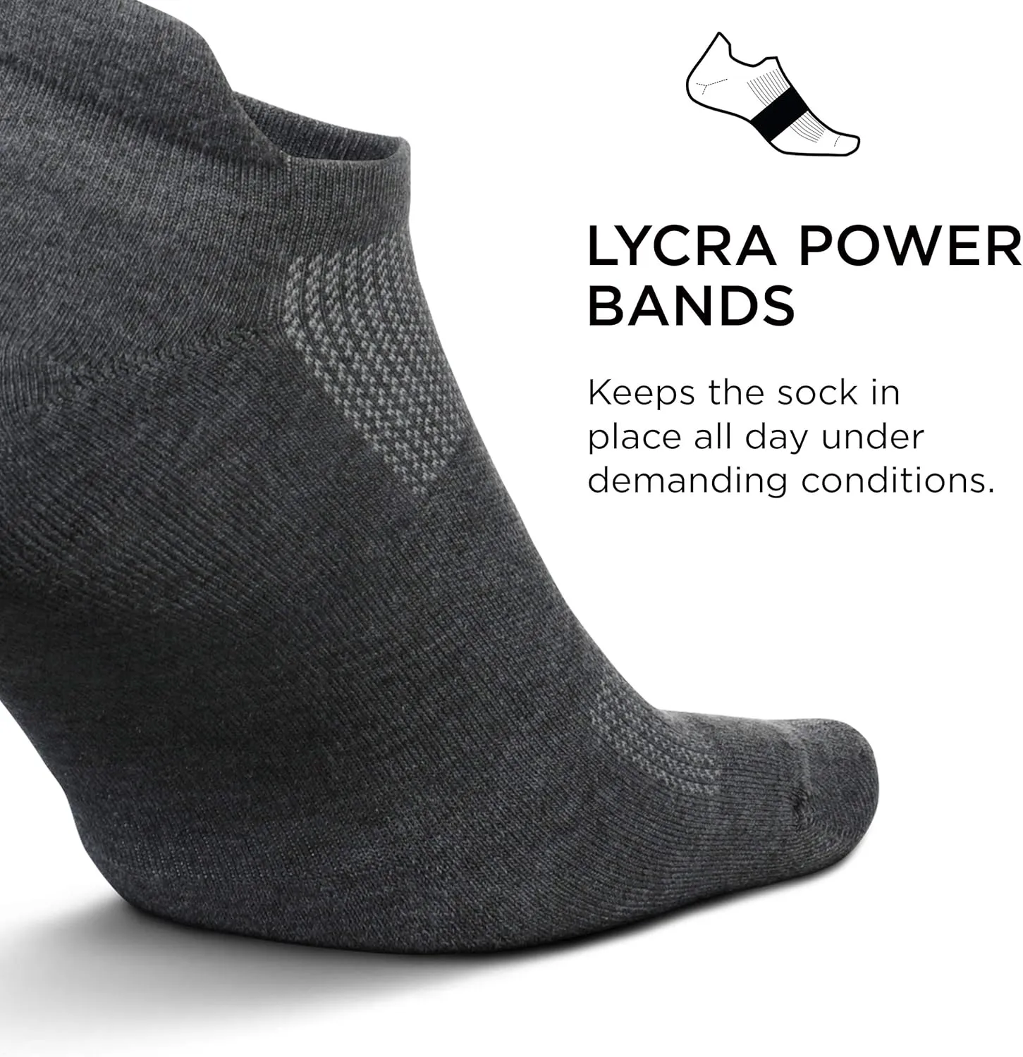 Feetures High Performance Max Cushion Ankle Sock - No Show Socks for Women & Men with Heel Tab - (1 Pair)