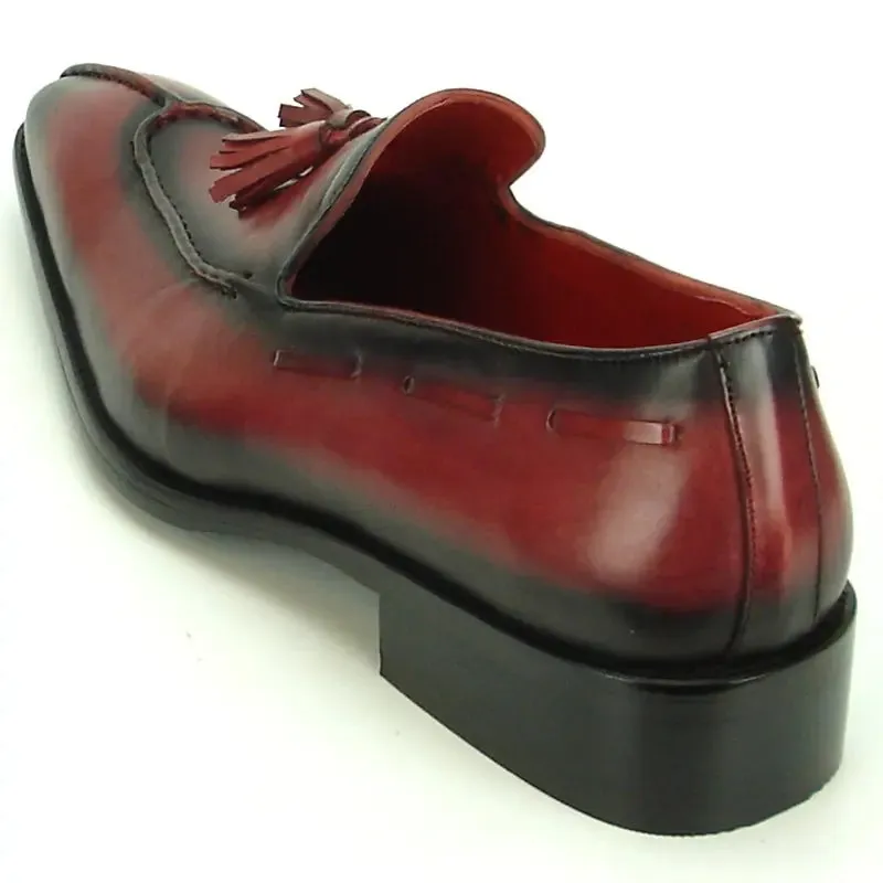 Fiesso FI-8701 Burgundy Encore Loafers