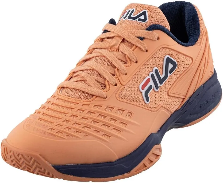 Fila Men`s Axilus 2 Energized Tennis Shoes Shell Coral Navy