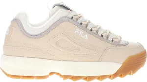 Fila Women's Disruptor II Premium Shoes, Brazilian Sand/Gardenia/Goat, 8.5 M