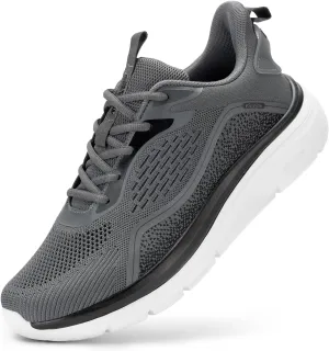 FitVille Men's Wide Walking Shoes Lightweight Comfortable Sneakers Breathable Wide Athletic Shoes - Cloud Jogger V3