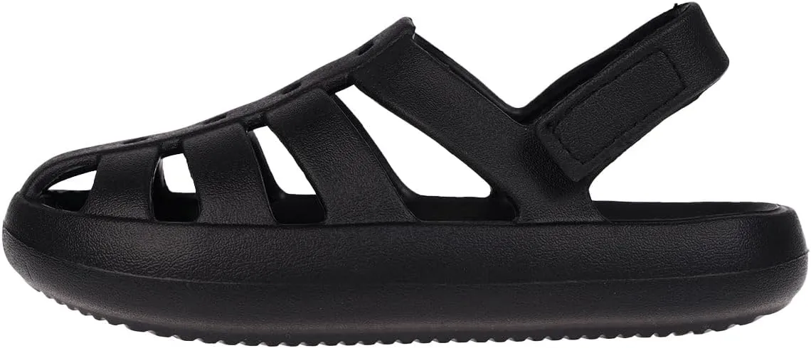 Foamwalk Girl's EVA Slides Fisherman, Buckle Clogs Kids Cloud Slides - Slip On Sandals for Girls Toddler/Little Kid/Big Kid