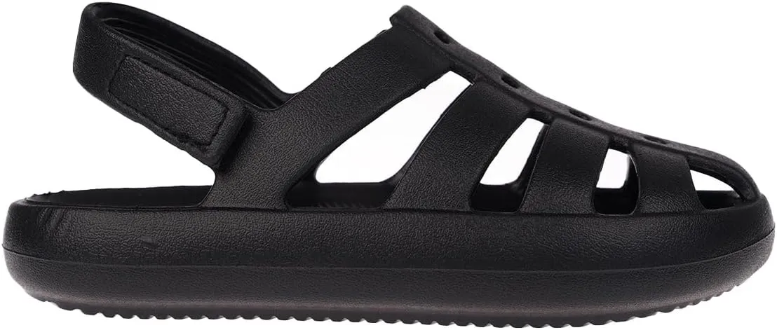 Foamwalk Girl's EVA Slides Fisherman, Buckle Clogs Kids Cloud Slides - Slip On Sandals for Girls Toddler/Little Kid/Big Kid