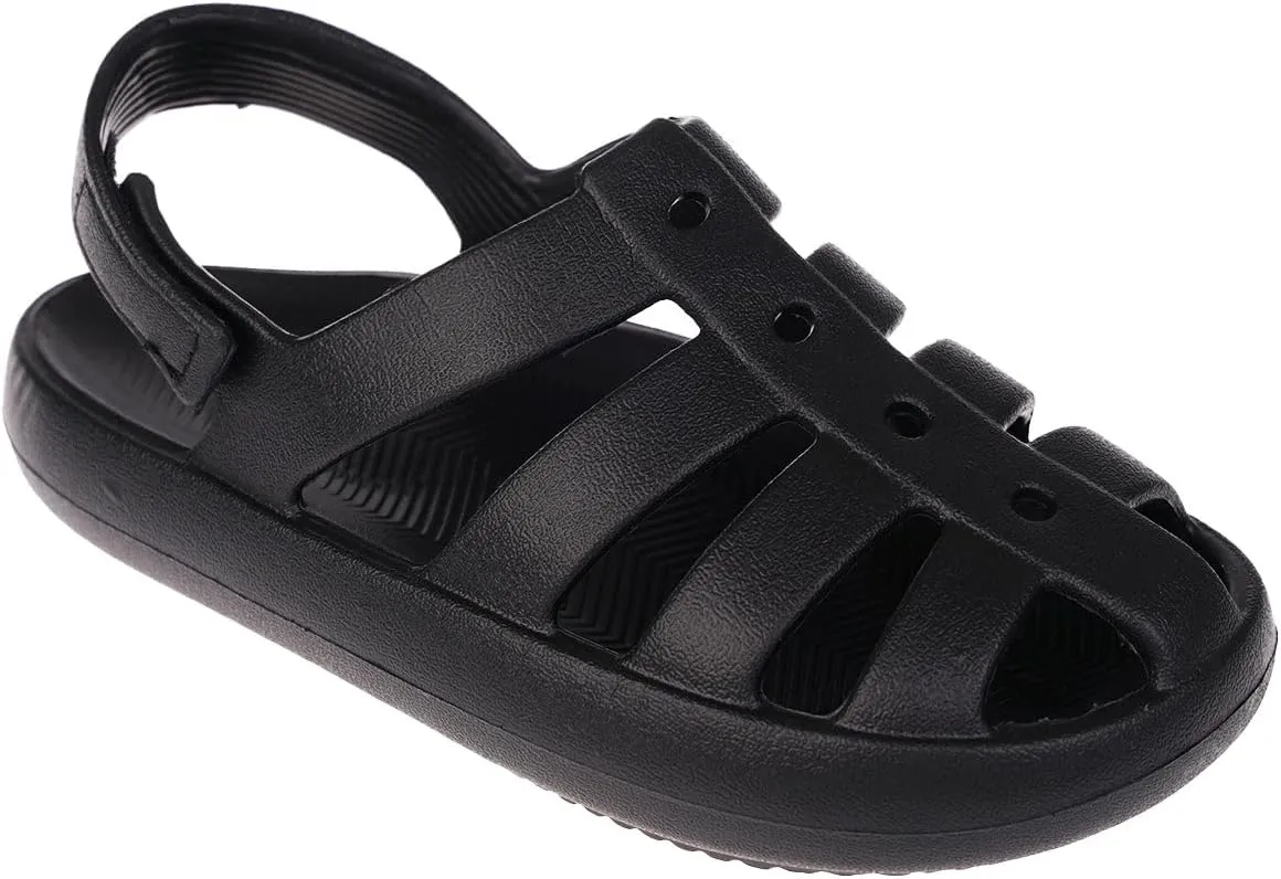 Foamwalk Girl's EVA Slides Fisherman, Buckle Clogs Kids Cloud Slides - Slip On Sandals for Girls Toddler/Little Kid/Big Kid