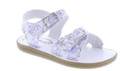 Footmates Sandal (Ariel) Rose Pink, White, Rose Gold, Silver, Bloom