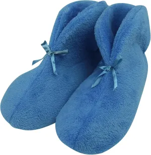 Forfoot Women's Bootie Slippers, Cozy Coral Fleece Non Slip Indoor House Shoes