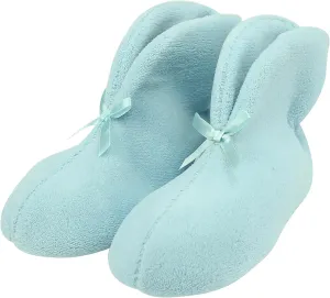 Forfoot Women's Bootie Slippers, Cozy Coral Fleece Non Slip Indoor House Shoes
