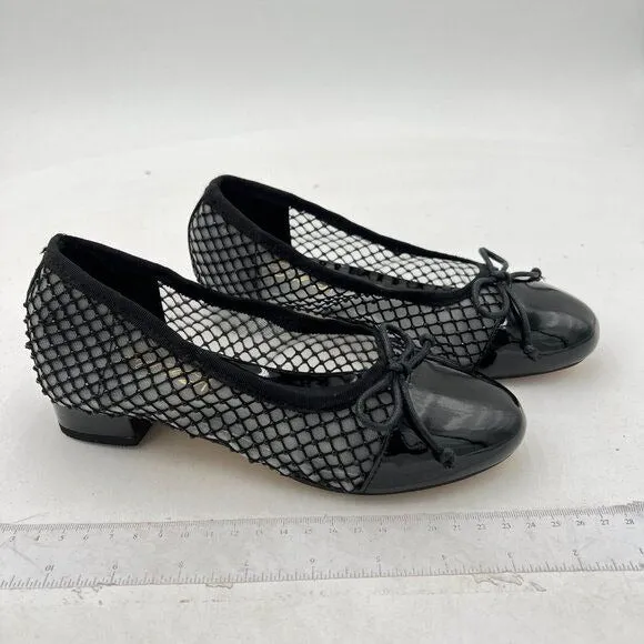 FOWT Mesh Ballet Flats for Women Elegant Bows Round Head Design Comfortable