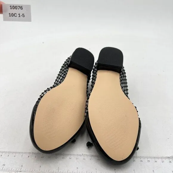 FOWT Mesh Ballet Flats for Women Elegant Bows Round Head Design Comfortable