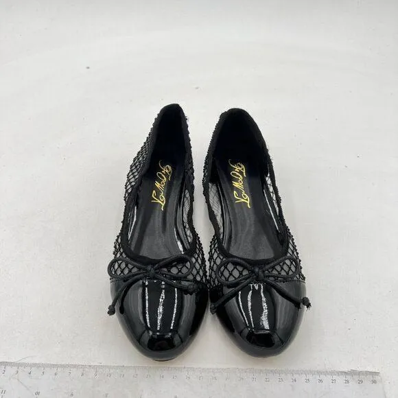 FOWT Mesh Ballet Flats for Women Elegant Bows Round Head Design Comfortable