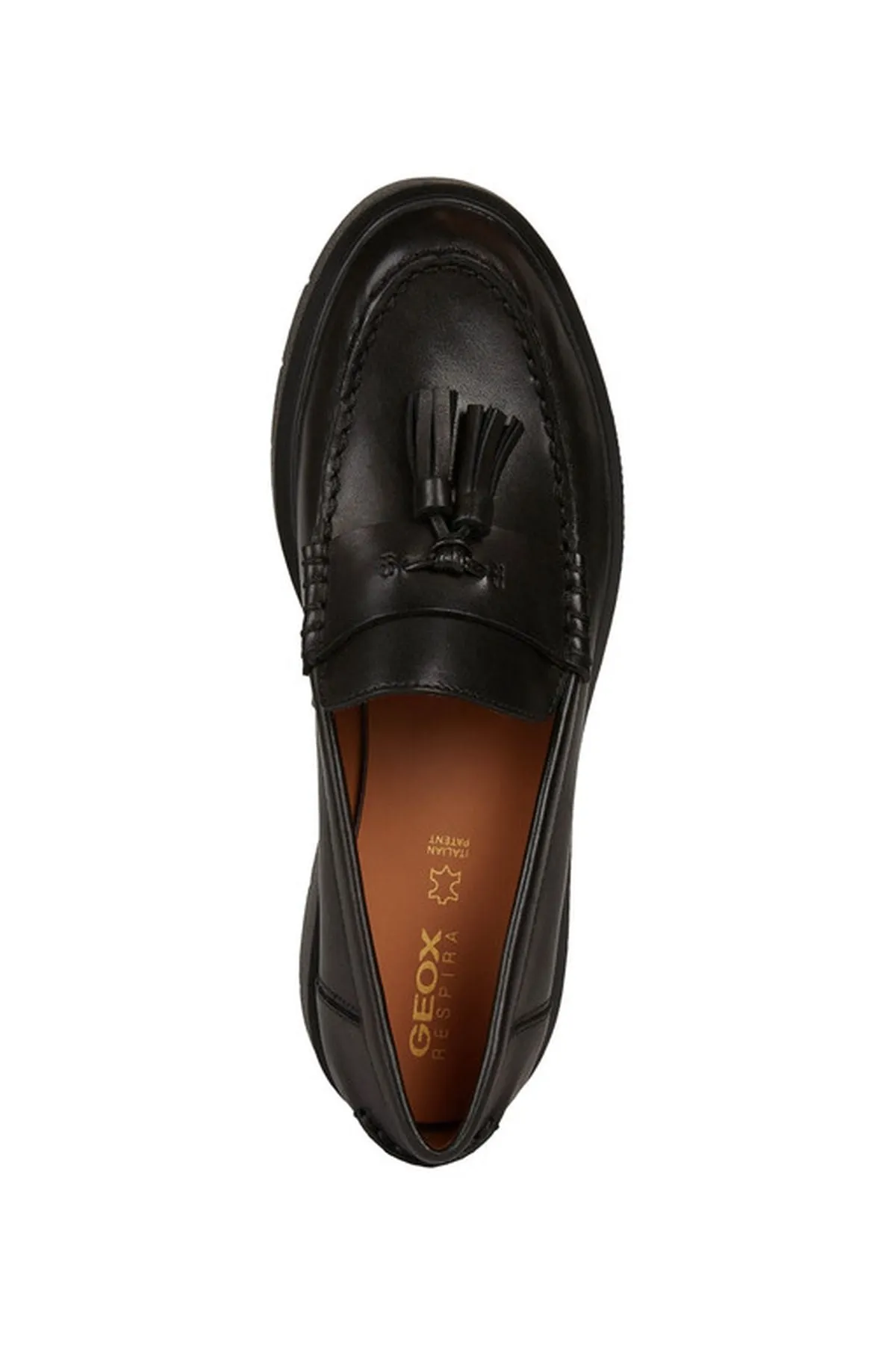 Geox Kadın Siyah Spherica Ec1 Deri Maskülen Loafer