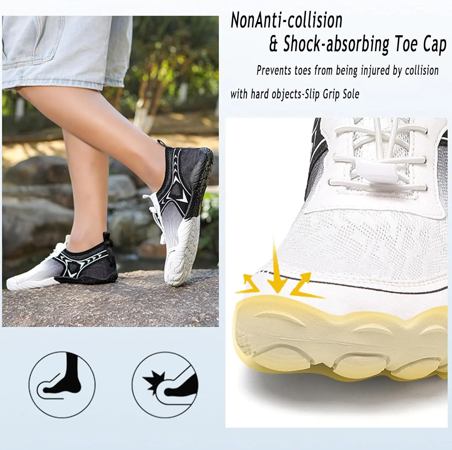Giltpeak 2025 New Hike Barefoot Shoes Women Men, Vitality Wide Slip-On Minimalist Athletic Quick Dry BareStep Breathable Shoe