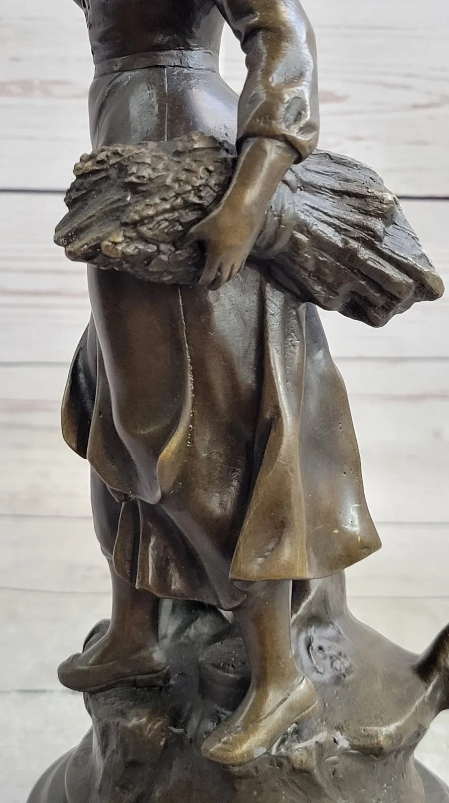 HAND MADE BRONZE Home Art Deco Nouveau LA DANSE DU VIN Signé DESMEURE -