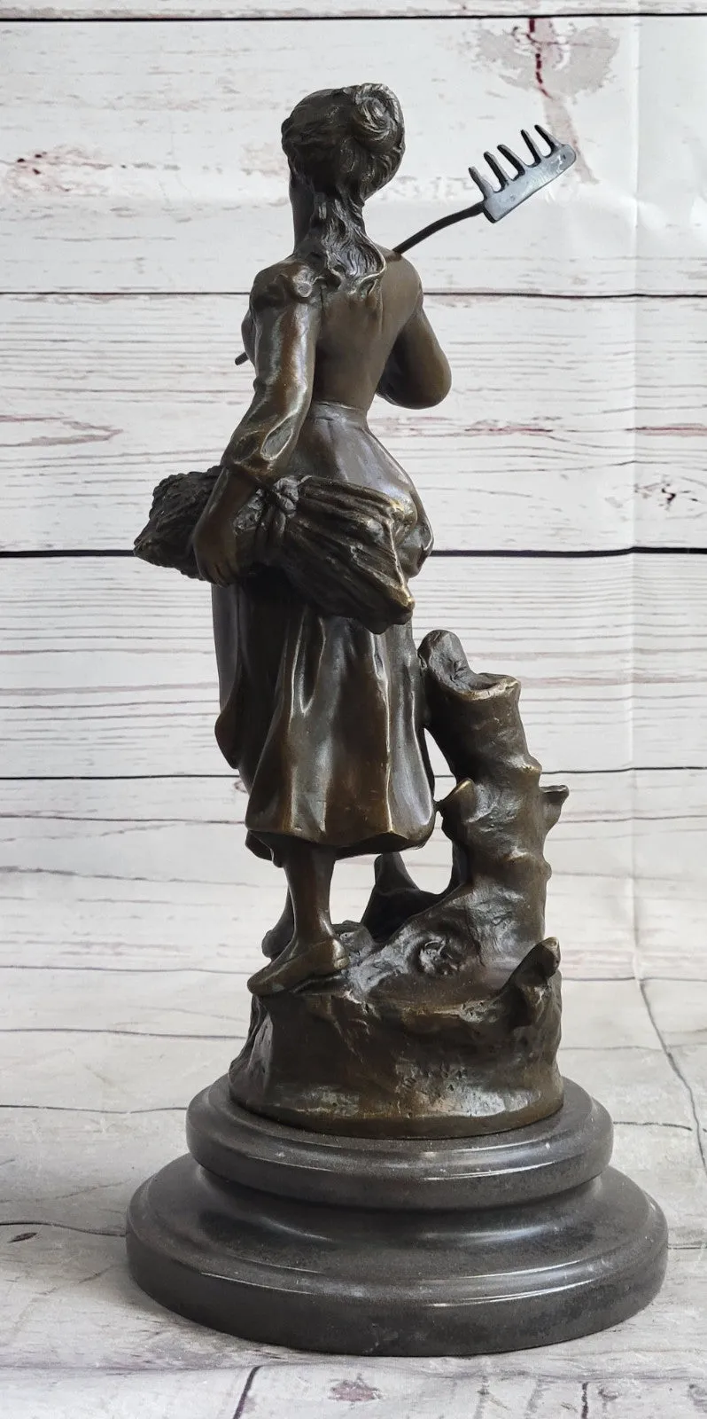 HAND MADE BRONZE Home Art Deco Nouveau LA DANSE DU VIN Signé DESMEURE -