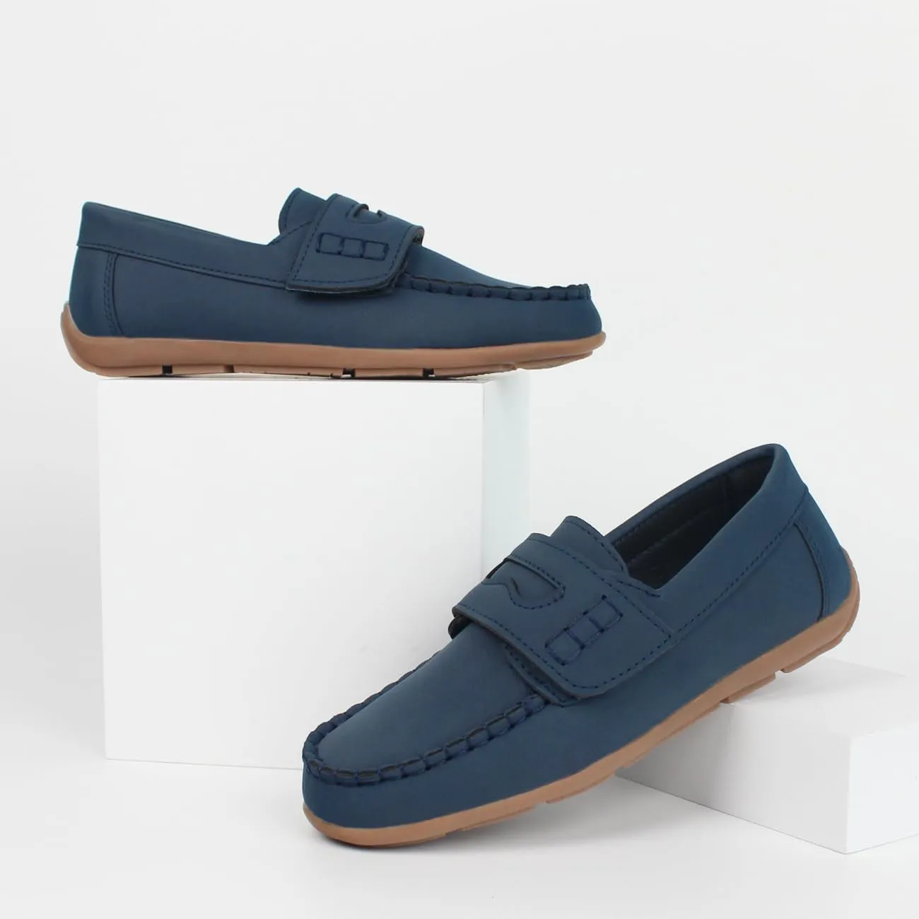 Hawkwell Kids Boys Loafers School Casual Boat Shoes(Toddler/Little Kid)