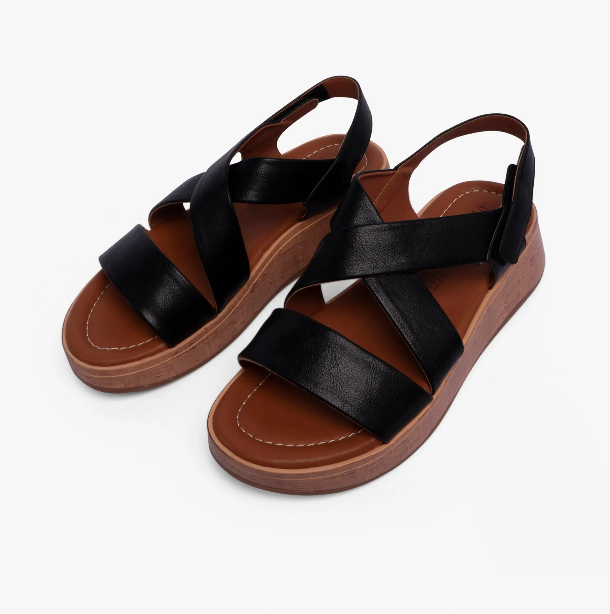 Heavenly Feet HARPER Womens Sandals Black