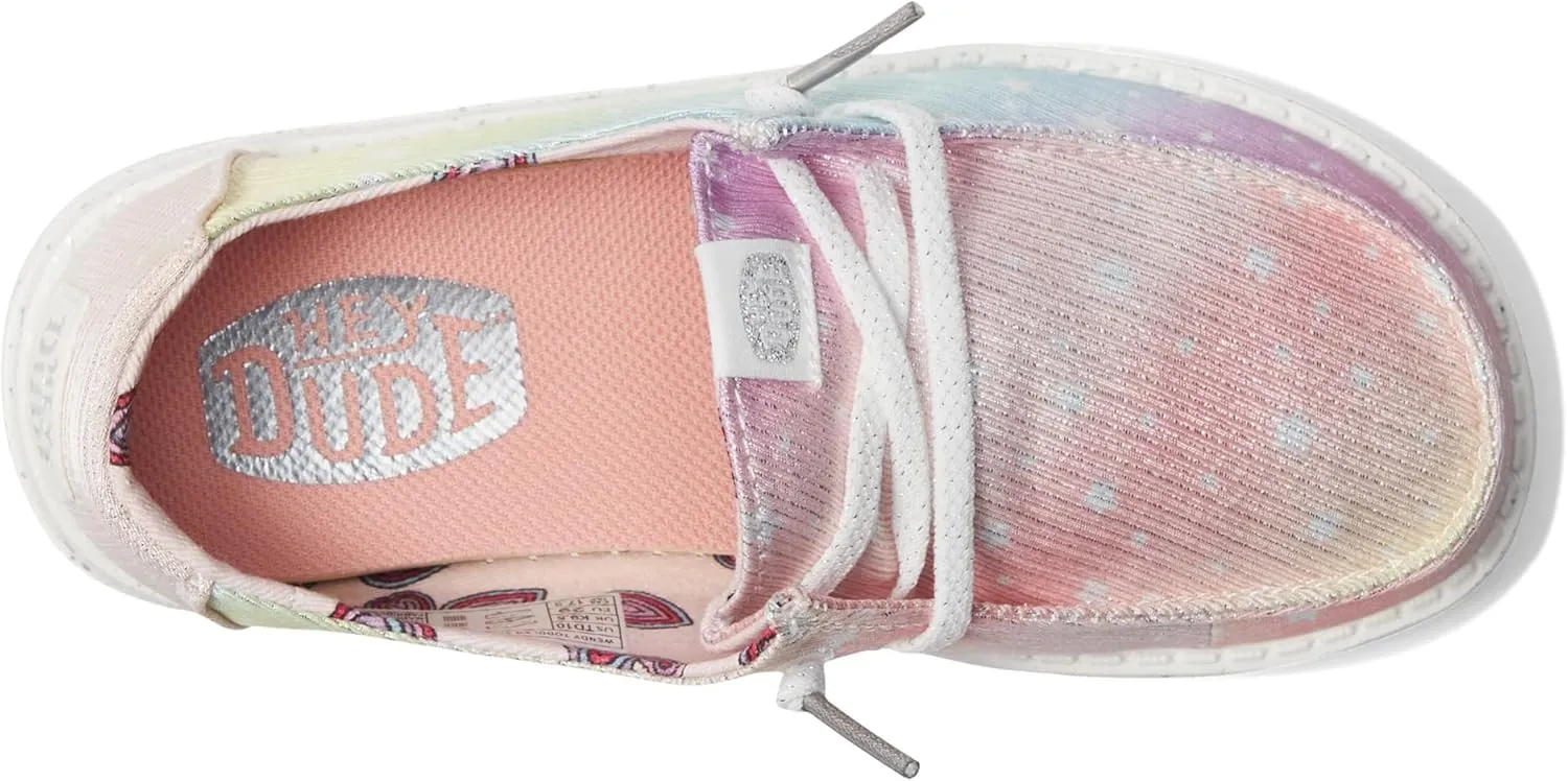 Hey Dude Girl's Wendy Youth Multiple Sizes & Colors | Girl’s Shoes | Girl’s Lace Up Loafers | Lightweight & Comfortable