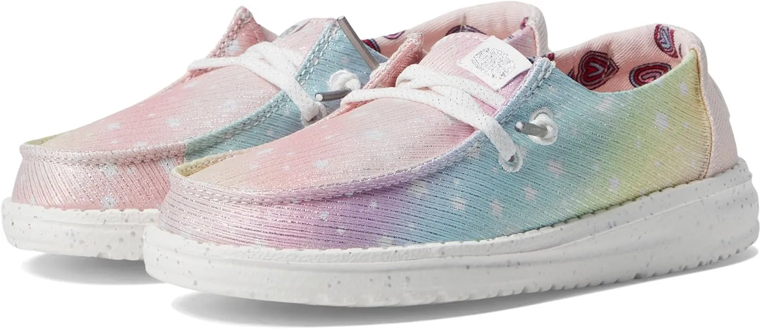 Hey Dude Girl's Wendy Youth Multiple Sizes & Colors | Girl’s Shoes | Girl’s Lace Up Loafers | Lightweight & Comfortable