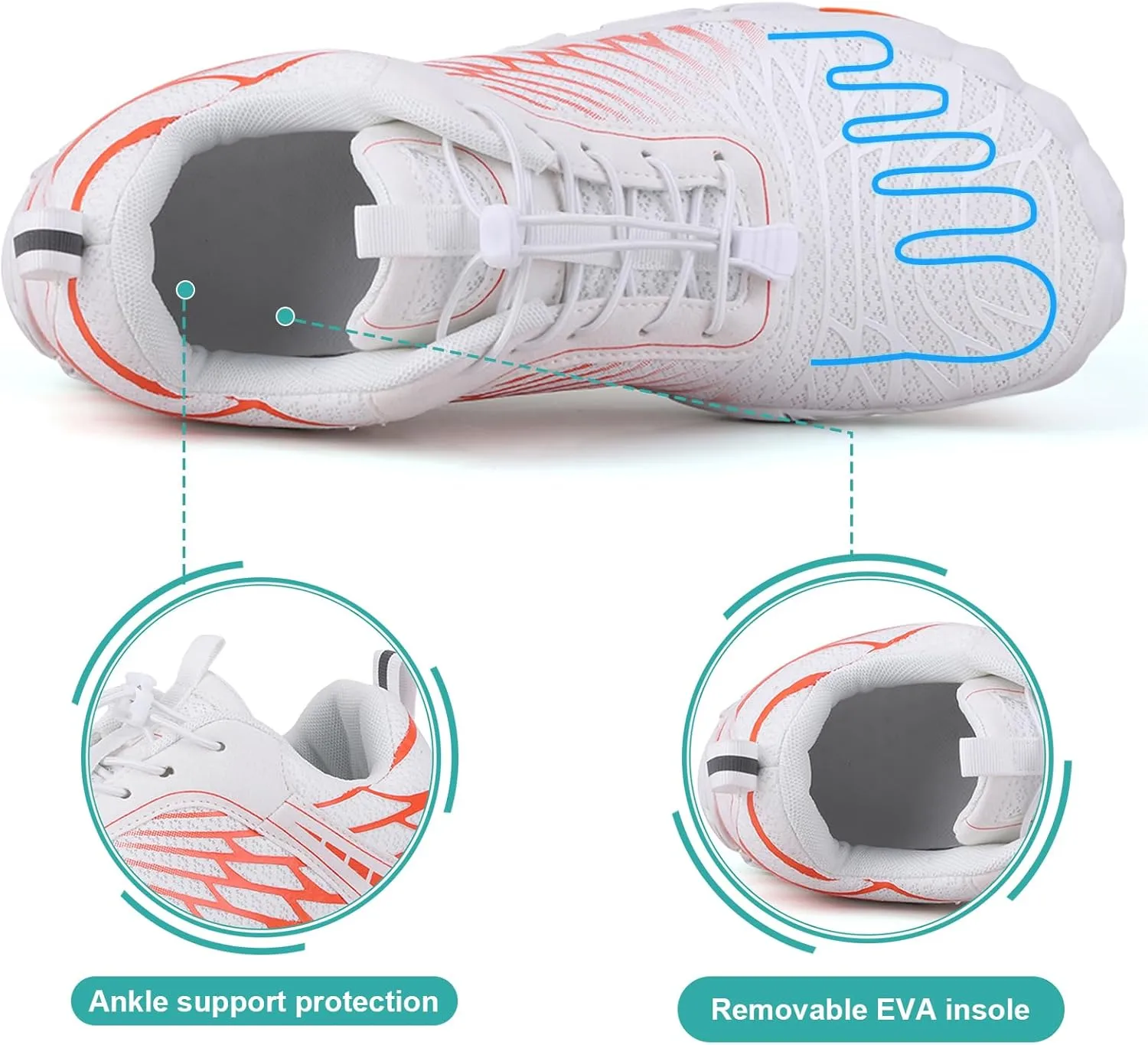 Hike Barefoot Shoes Women Men Non-Slip Healthy Barefoot Shoes Womens Mens Breathable Fashion Trail Rnning Hiking Shoe Womens Mens Wide Toe Zero Drop Shoe
